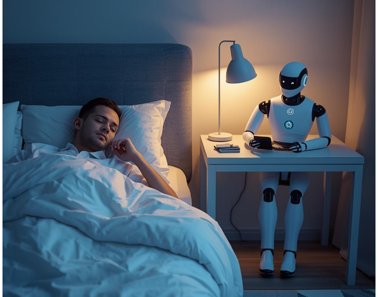 AI receptionist handling calls while you sleep